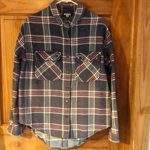 UrbanOutfitter, UO-exclusive oversized plaid shirt jacket by Ecote.